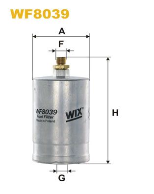 WIX FILTERS Degvielas filtrs WF8039
